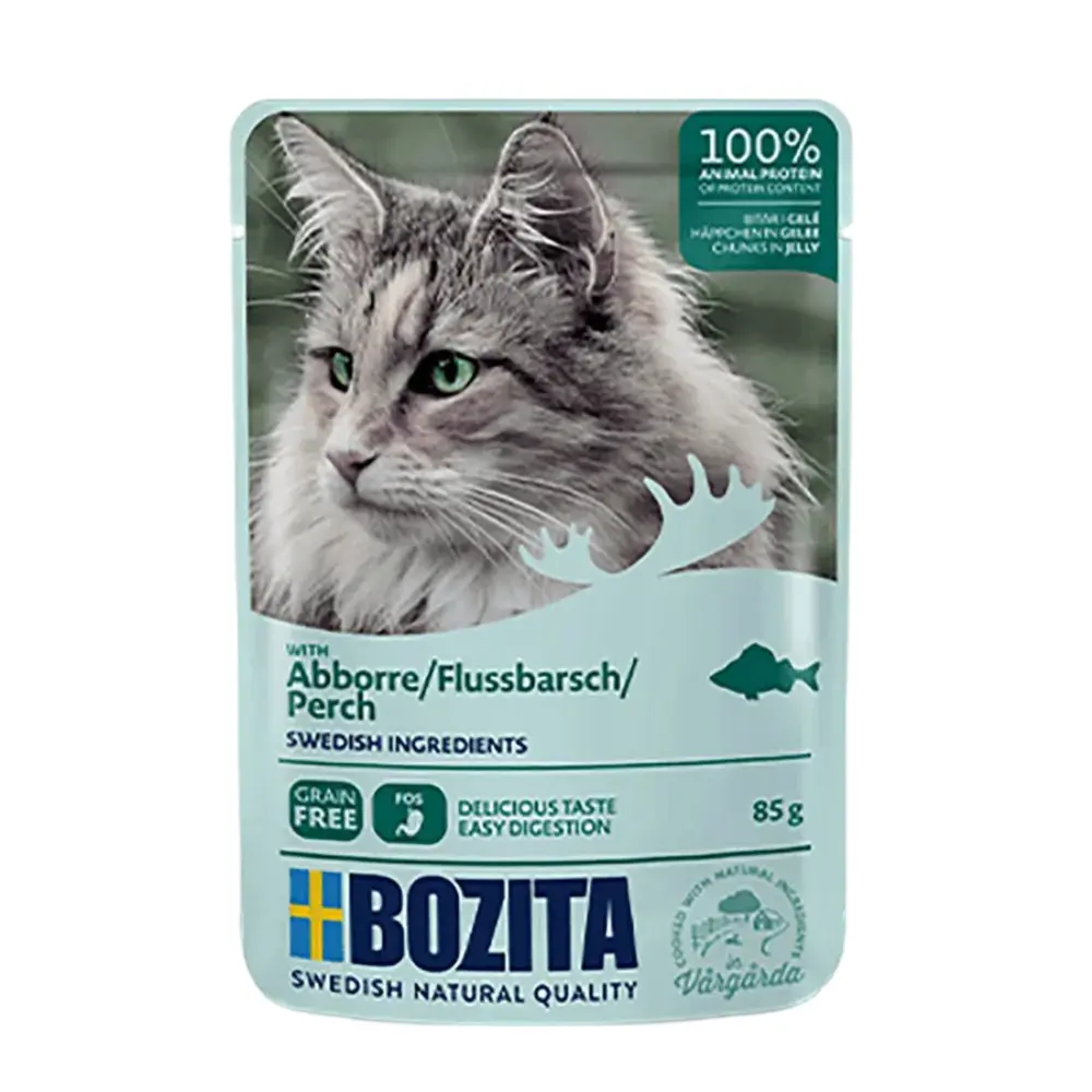 Bozita Kattefoder pose 85g aborre gele